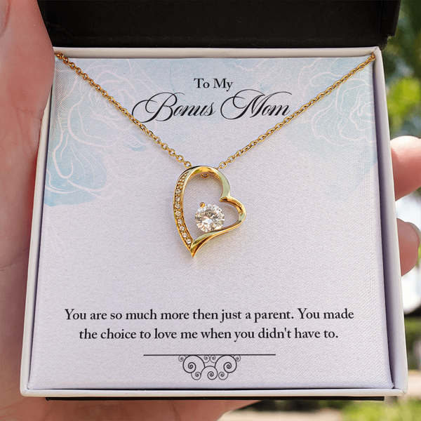 To Bonus Mom - More than a parent (Only a Few Left) - Forever Love Necklace