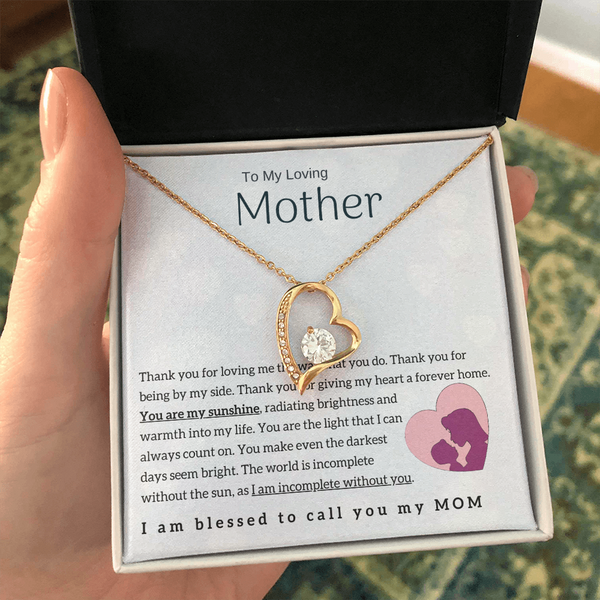 To My Loving Mother - You are my sunshine! (Only a Few Left) - Forever Love Necklace