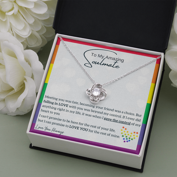 To My Amazing Soulmate, I Promise To LOVE YOU for the rest of my life (LGBTQ Love Knot)
