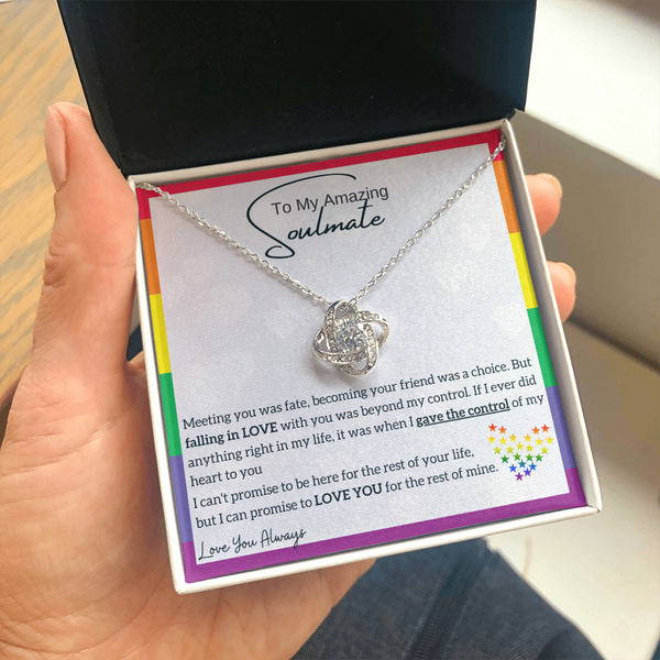 To My Amazing Soulmate, I Promise To LOVE YOU for the rest of my life (LGBTQ Love Knot)