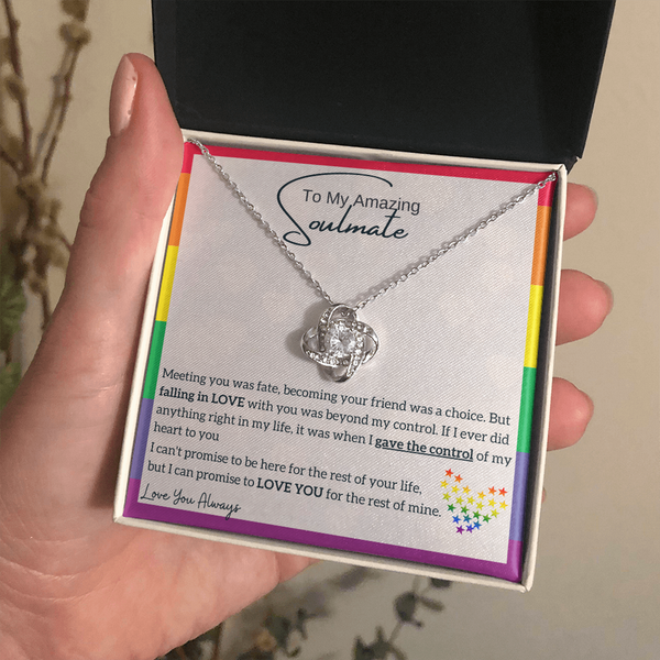 To My Amazing Soulmate, I Promise To LOVE YOU for the rest of my life (LGBTQ Love Knot)