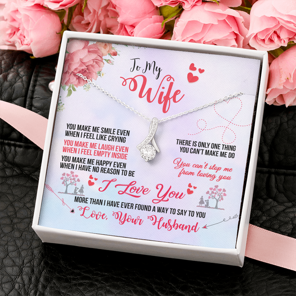 To My Wife - You Make Me Smile (Limited Time Offer) - Alluring Beauty Necklace