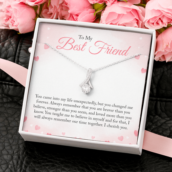 To My Bestfriend, You Came Into My Life Unexpectedly (Limited Time Offer) - Alluring Beauty Necklace