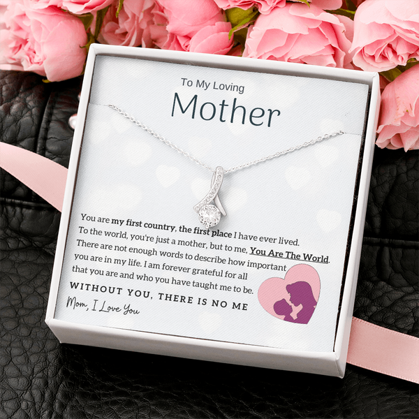 To My Loving Mother - You Are The World To Me! (Limited Time Offer) - Alluring Beauty Necklace