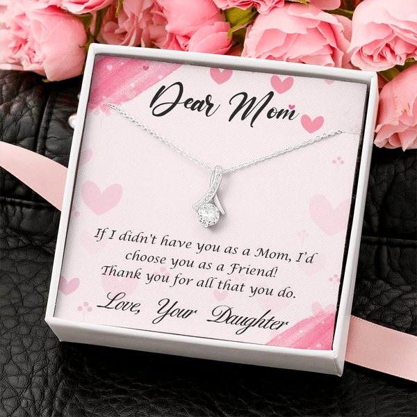 Dear Mom - Thank You For All That You Do (Limited Time Offer) - Alluring Beauty Necklace