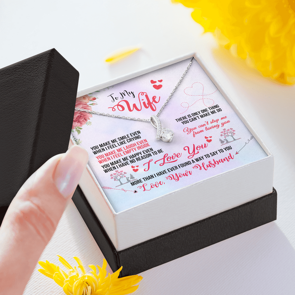 To My Wife - You Make Me Smile (Limited Time Offer) - Alluring Beauty Necklace