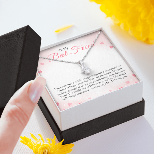 To My Bestfriend, You Came Into My Life Unexpectedly (Limited Time Offer) - Alluring Beauty Necklace