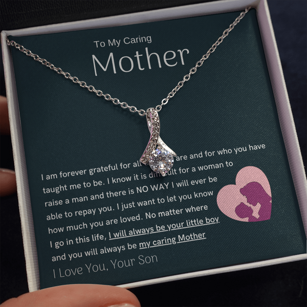 To My Loving Mother - You are my sunshine, I will always be your little boy (Limited Time Offer) - Alluring Beauty Necklace