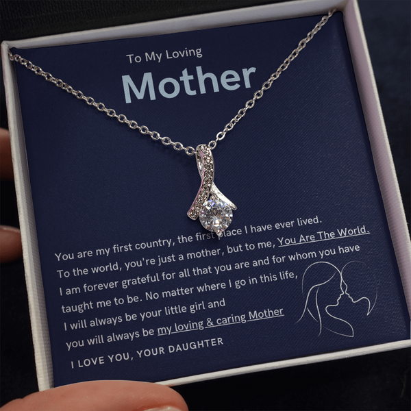 To My Loving Mother - You are the world to me (Limited Time Offer) - Alluring Beauty Necklace
