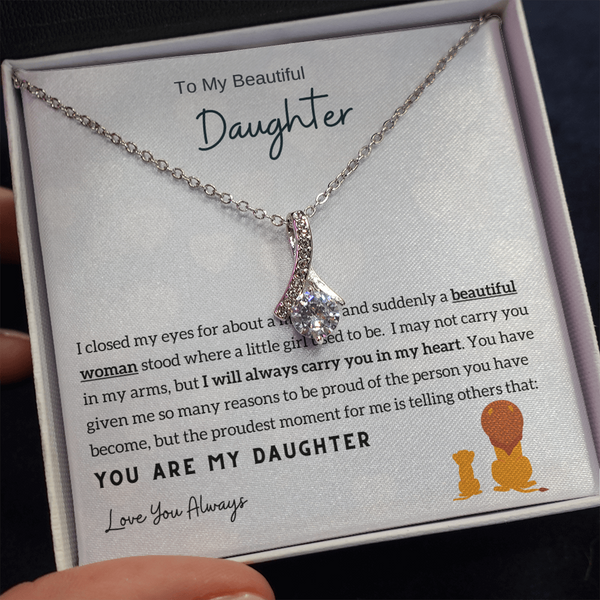 Momavo™ - To My Beautiful Daughter - Alluring Beauty Necklace