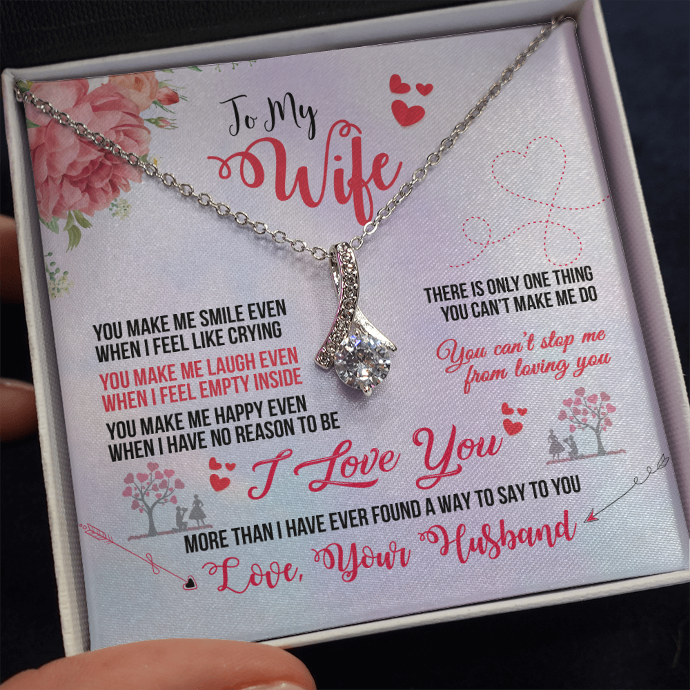 To My Wife - You Make Me Smile (Limited Time Offer) - Alluring Beauty Necklace