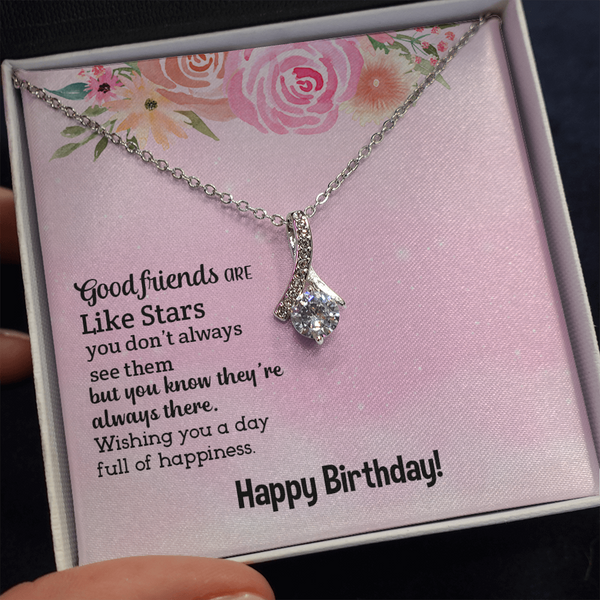 Happy Birthday - Good Friends Always There (Limited Time Offer) - Alluring Beauty Necklace