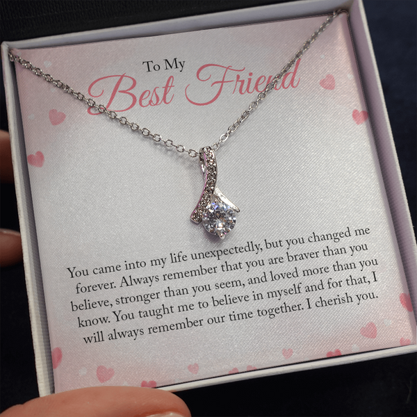 To My Bestfriend, You Came Into My Life Unexpectedly (Limited Time Offer) - Alluring Beauty Necklace
