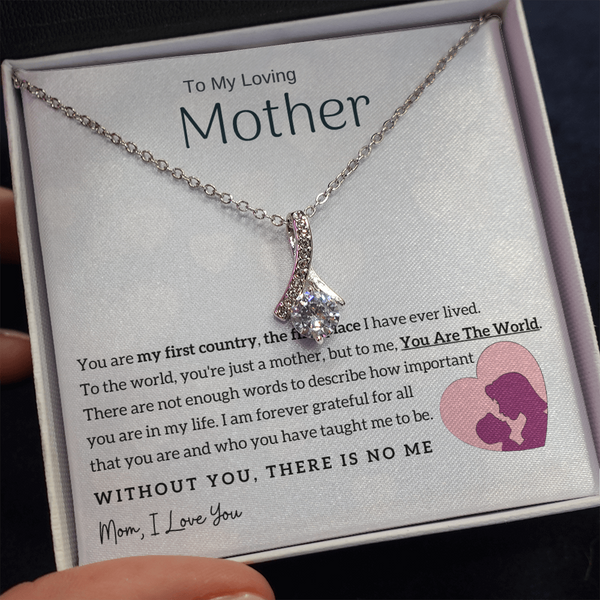 To My Loving Mother - You Are The World To Me! (Limited Time Offer) - Alluring Beauty Necklace