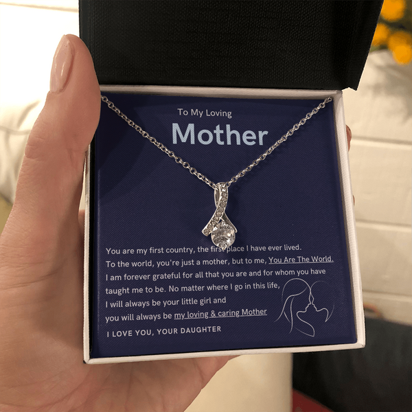 To My Loving Mother - You are the world to me (Limited Time Offer) - Alluring Beauty Necklace