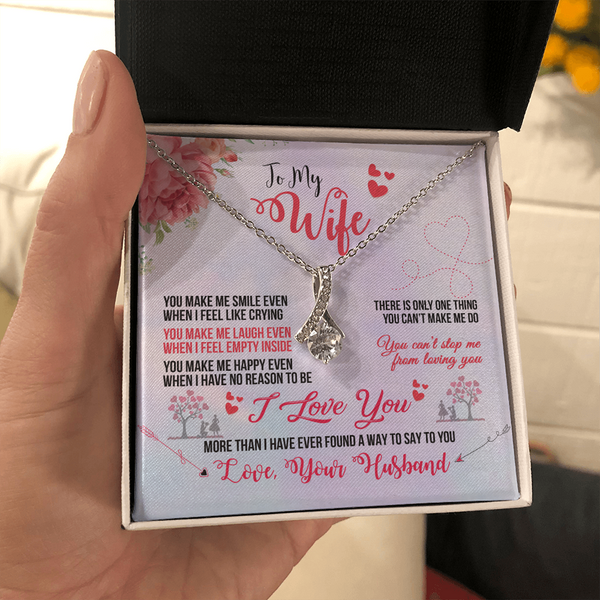 To My Wife - You Make Me Smile (Limited Time Offer) - Alluring Beauty Necklace