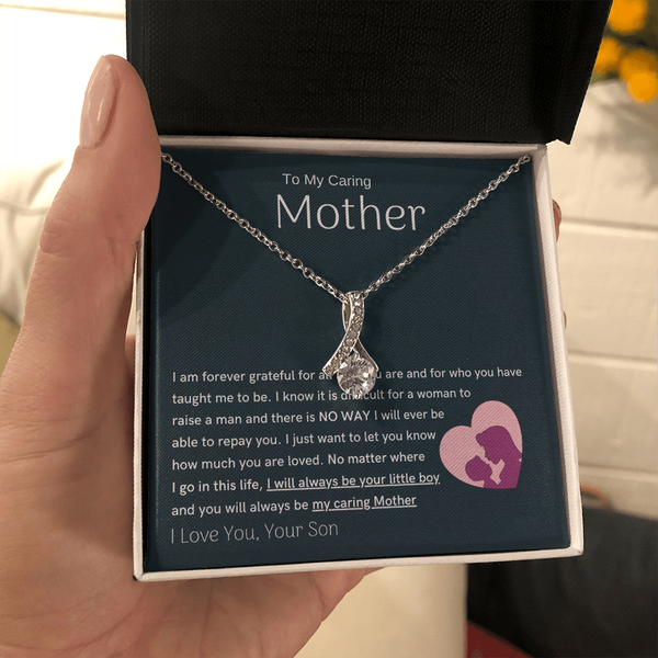 To My Loving Mother - You are my sunshine, I will always be your little boy (Limited Time Offer) - Alluring Beauty Necklace