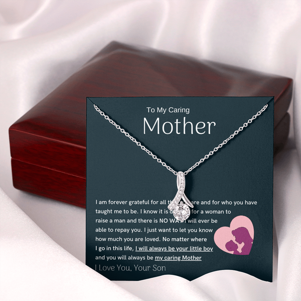 To My Loving Mother - You are my sunshine, I will always be your little boy (Limited Time Offer) - Alluring Beauty Necklace