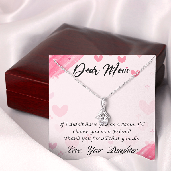 Dear Mom - Thank You For All That You Do (Limited Time Offer) - Alluring Beauty Necklace