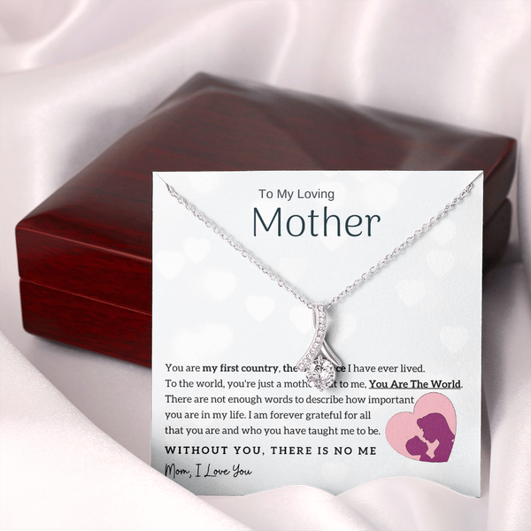 To My Loving Mother - You Are The World To Me! (Limited Time Offer) - Alluring Beauty Necklace