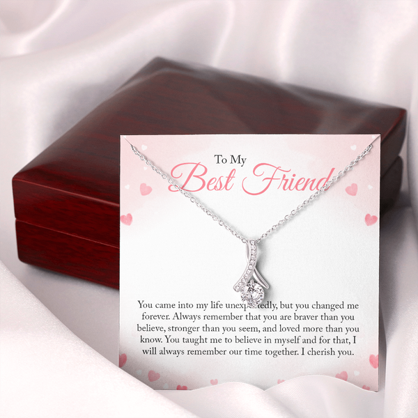 To My Bestfriend, You Came Into My Life Unexpectedly (Limited Time Offer) - Alluring Beauty Necklace