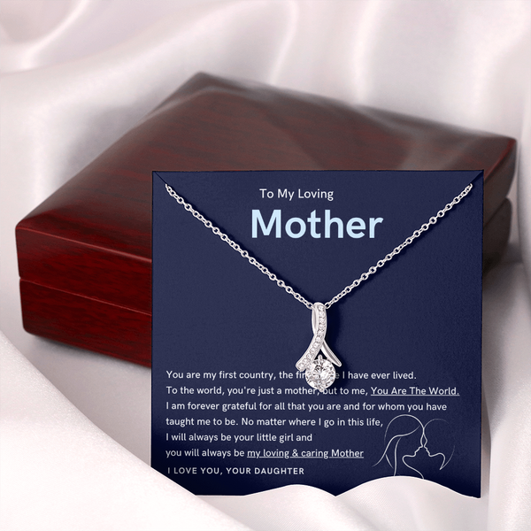 To My Loving Mother - You are the world to me (Limited Time Offer) - Alluring Beauty Necklace