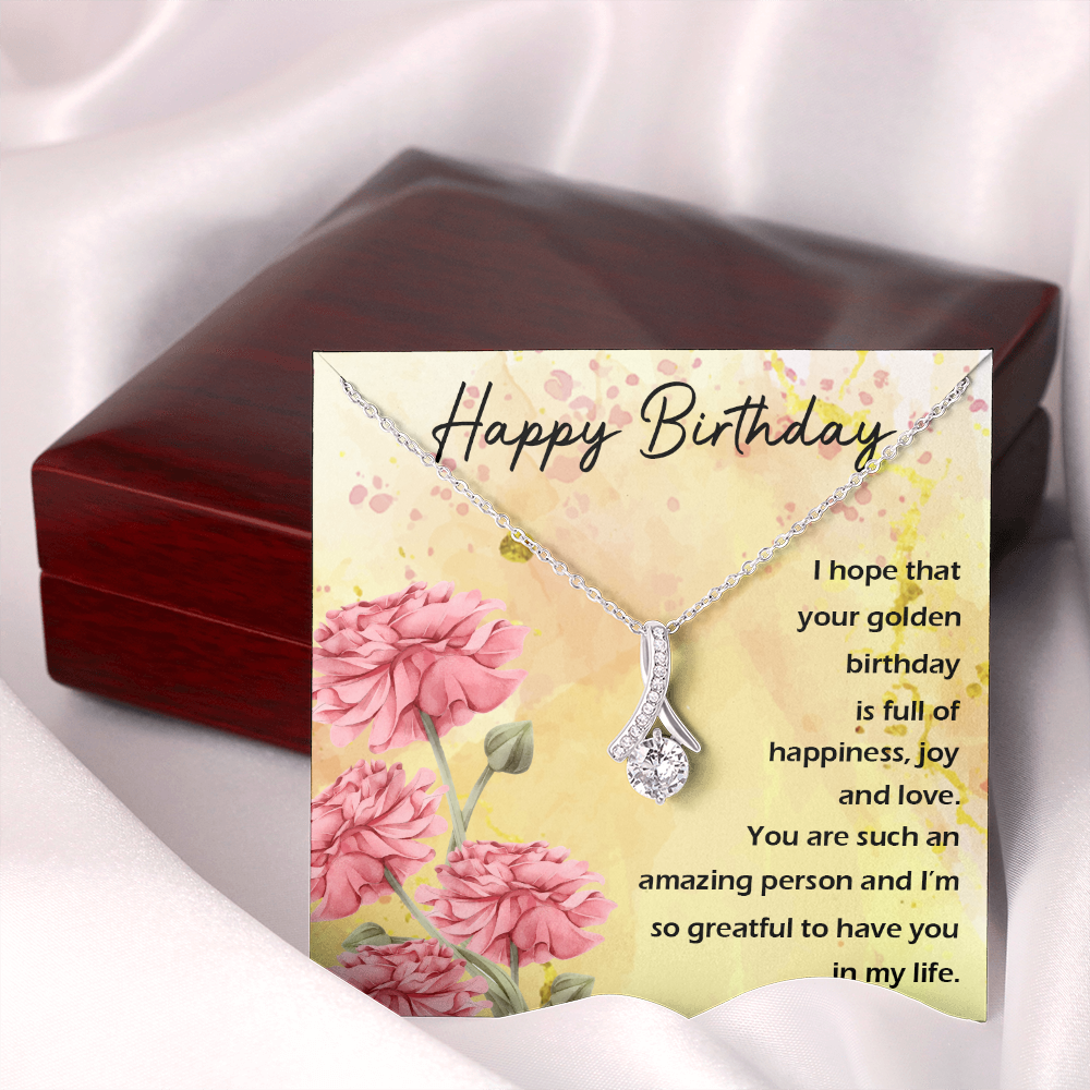 Happy Birthday - Full Of Happiness And Joy (Limited Time Offer) - Alluring Beauty Necklace