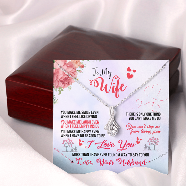 To My Wife - You Make Me Smile (Limited Time Offer) - Alluring Beauty Necklace