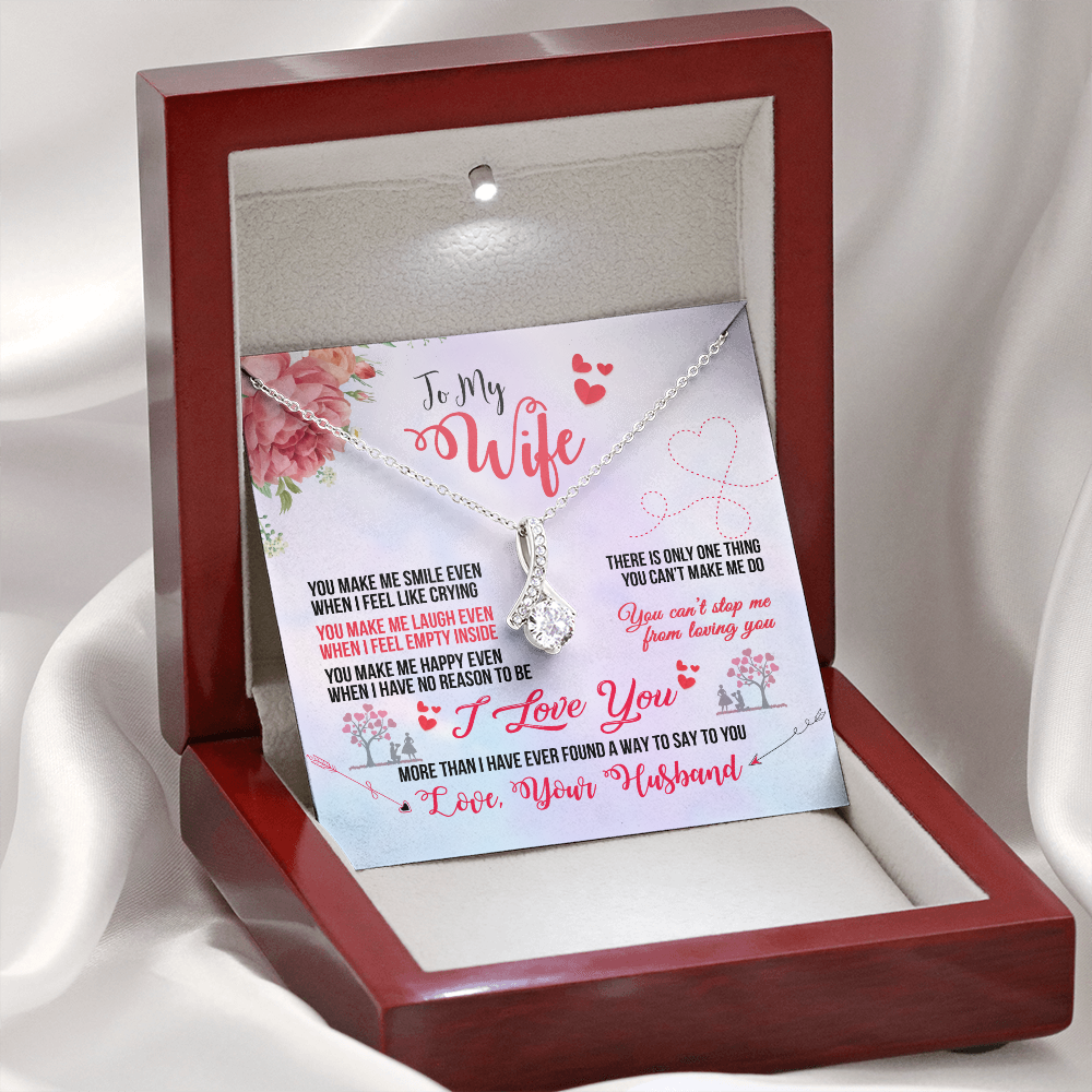 To My Wife - You Make Me Smile (Limited Time Offer) - Alluring Beauty Necklace