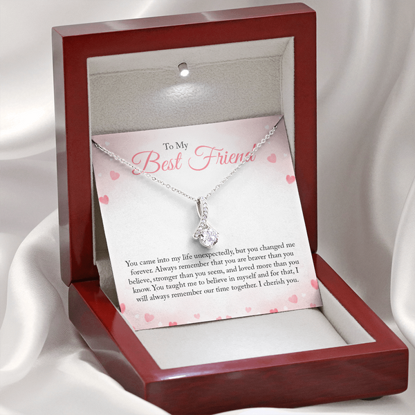 To My Bestfriend, You Came Into My Life Unexpectedly (Limited Time Offer) - Alluring Beauty Necklace