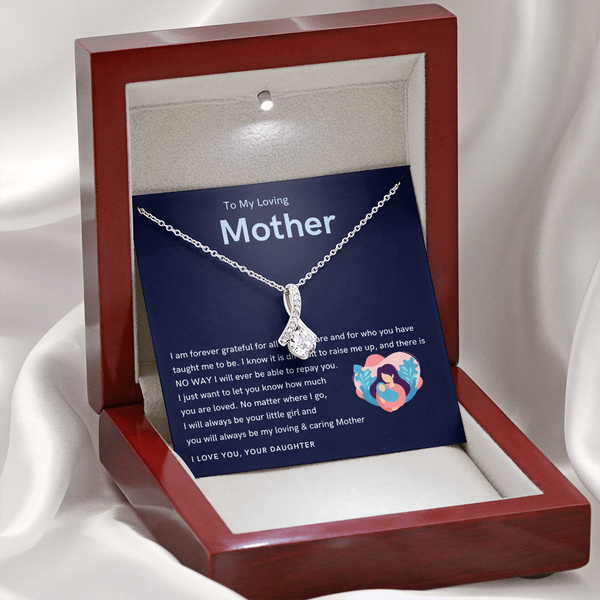 To My Loving Mother - You will always be my loving & caring Mother! (Limited Time Offer) - Alluring Beauty Necklace