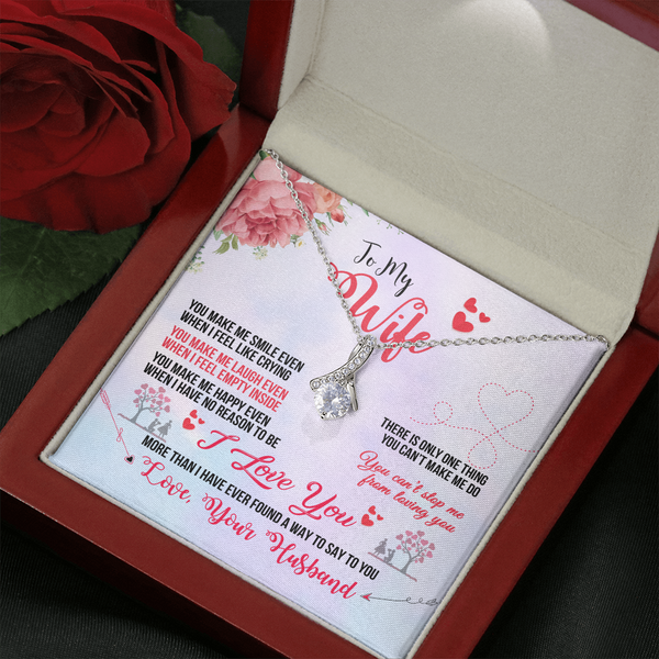 To My Wife - You Make Me Smile (Limited Time Offer) - Alluring Beauty Necklace