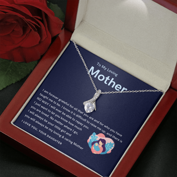 To My Loving Mother - You will always be my loving & caring Mother! (Limited Time Offer) - Alluring Beauty Necklace