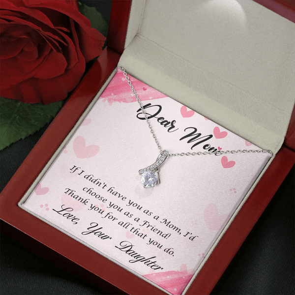 Dear Mom - Thank You For All That You Do (Limited Time Offer) - Alluring Beauty Necklace
