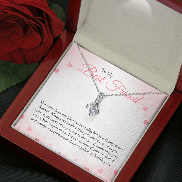 To My Bestfriend, You Came Into My Life Unexpectedly (Limited Time Offer) - Alluring Beauty Necklace