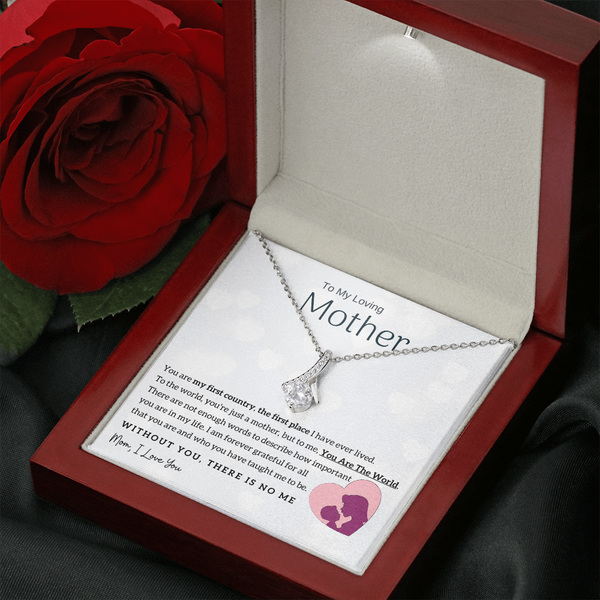 To My Loving Mother - You Are The World To Me! (Limited Time Offer) - Alluring Beauty Necklace