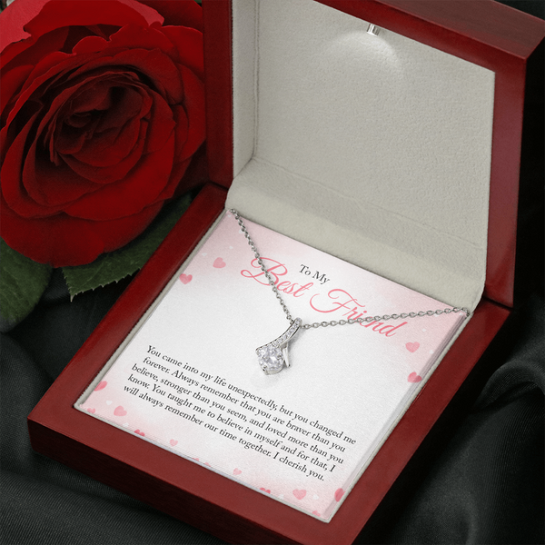 To My Bestfriend, You Came Into My Life Unexpectedly (Limited Time Offer) - Alluring Beauty Necklace