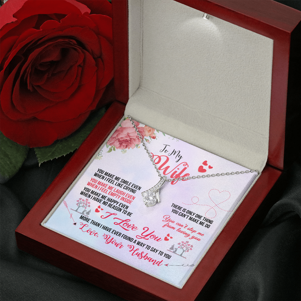 To My Wife - You Make Me Smile (Limited Time Offer) - Alluring Beauty Necklace