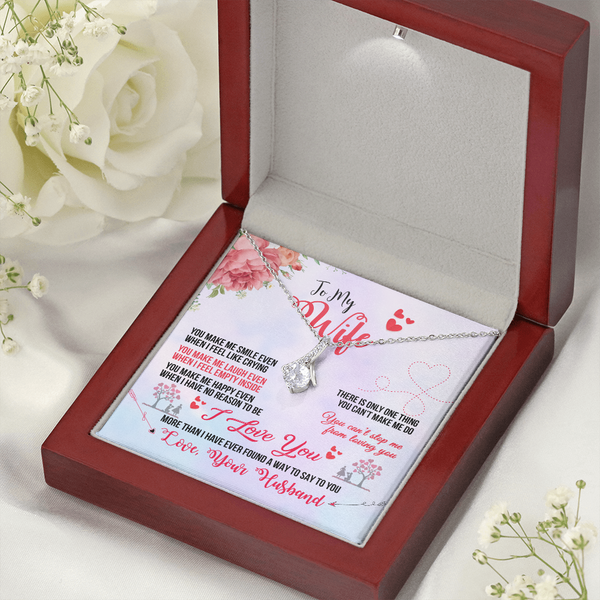 To My Wife - You Make Me Smile (Limited Time Offer) - Alluring Beauty Necklace