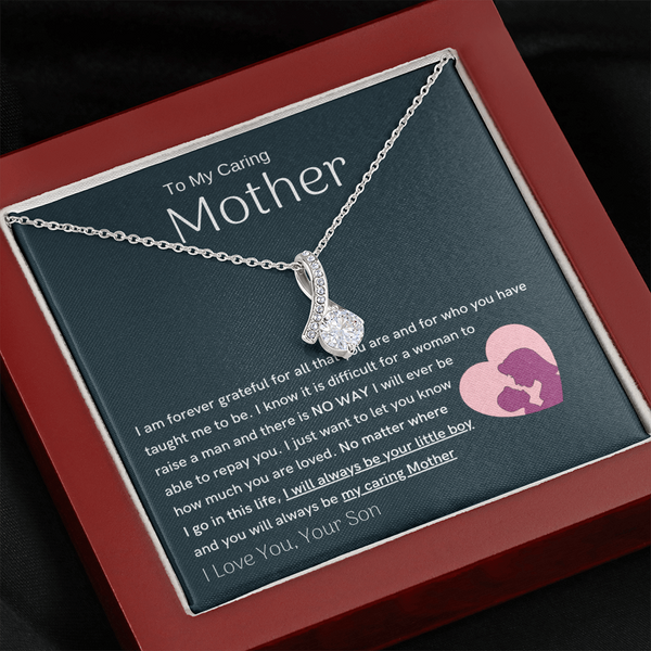 To My Loving Mother - You are my sunshine, I will always be your little boy (Limited Time Offer) - Alluring Beauty Necklace