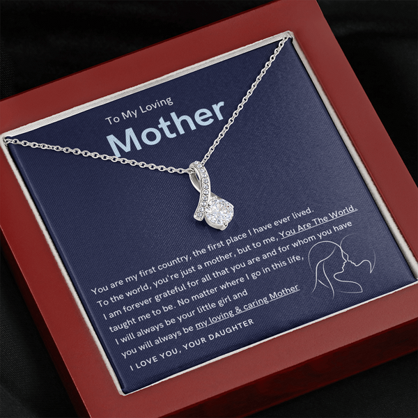 To My Loving Mother - You are the world to me (Limited Time Offer) - Alluring Beauty Necklace