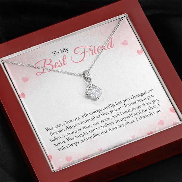 To My Bestfriend, You Came Into My Life Unexpectedly (Limited Time Offer) - Alluring Beauty Necklace