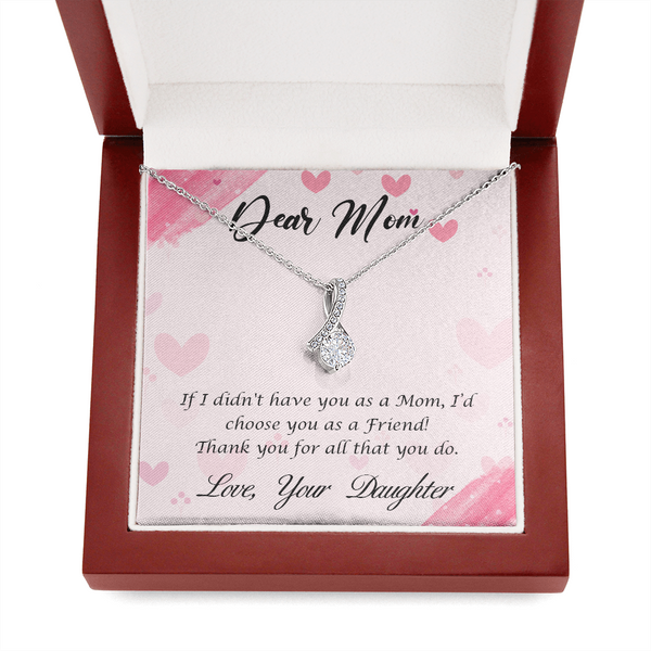 Dear Mom - Thank You For All That You Do (Limited Time Offer) - Alluring Beauty Necklace