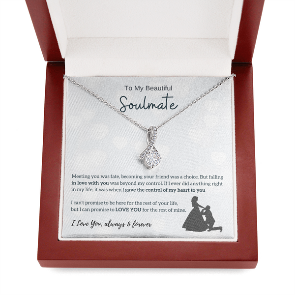 To My Beautiful Soulmate - I Was Right When I Gave The Control Of My Heart To You! (Limited Time Offer) - Alluring Beauty Necklace