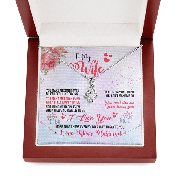 To My Wife - You Make Me Smile (Limited Time Offer) - Alluring Beauty Necklace