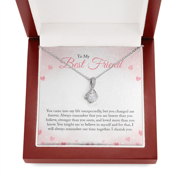 To My Bestfriend, You Came Into My Life Unexpectedly (Limited Time Offer) - Alluring Beauty Necklace