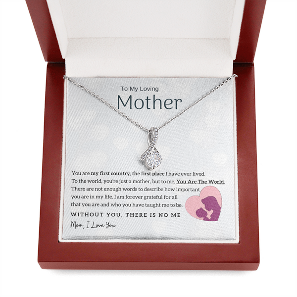 To My Loving Mother - You Are The World To Me! (Limited Time Offer) - Alluring Beauty Necklace