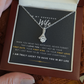 To My Gorgeous Wife - I'm Truly Lucky To Have You In My Life (Limited Time Offer) - Alluring Beauty Necklace