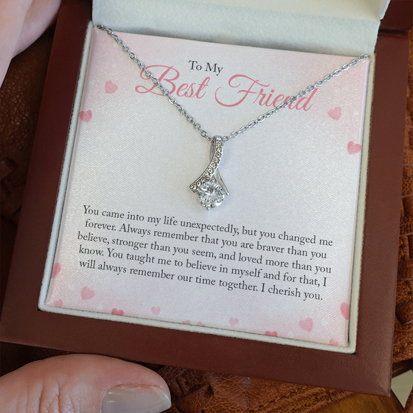 To My Bestfriend, You Came Into My Life Unexpectedly (Limited Time Offer) - Alluring Beauty Necklace