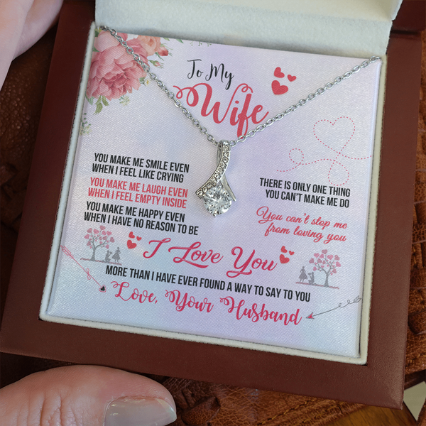 To My Wife - You Make Me Smile (Limited Time Offer) - Alluring Beauty Necklace